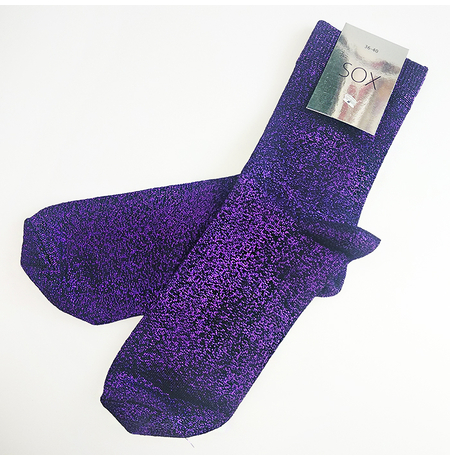 Носки с люрексом «Violet dust»
