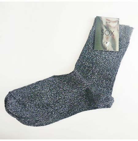 Шкарпетки з люрексом "Dark silver dust"