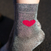 Шкарпетки з люрексом "Love silver"