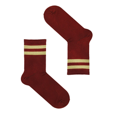 Шкарпетки «Бордові з бежевим» придбати в інтернет-магазині Супер Пуперс