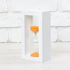 Пісочний годинник «White-Orange» на 10 хвилин придбати в інтернет-магазині Супер Пуперс