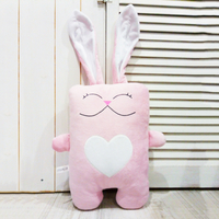 Игрушка ручной работы «Влюблённый заяц», розово-белый