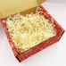 Подарочная коробка «Новогодние узоры», красная 21х20,5х10,5 см