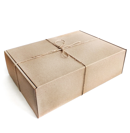 Подарочная коробка "Крафтовая большая" (34х24 см)