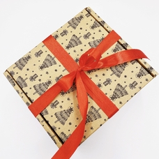 Подарочная коробка «Новогодние ёлочки» купить в интернет-магазине Супер Пуперс