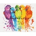 Картина за номерами «Різнокольорові папуги»