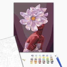 Картина за номерами «В обіймах квітів» придбати в інтернет-магазині Супер Пуперс