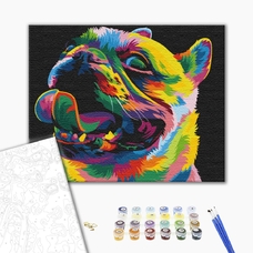 Картина по номерам «Веселкова собака» купить в интернет-магазине Супер Пуперс