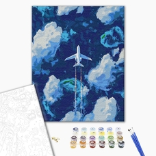 Картина за номерами «Над хмарами» придбати в інтернет-магазині Супер Пуперс