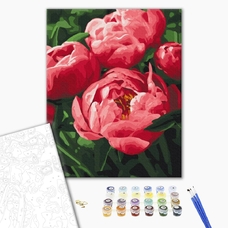 Картина по номерам «Насичений колір півоній» купить в интернет-магазине Супер Пуперс
