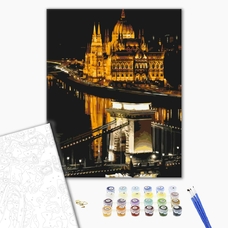 Картина за номерами «Нічний Будапешт» придбати в інтернет-магазині Супер Пуперс