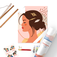 Картина за номерами «Блискучі деталі краси» Картина за номерами «Блискучі деталі краси»