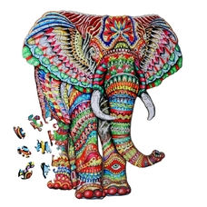 Деревянный пазл «Слон» купить в интернет-магазине Супер Пуперс