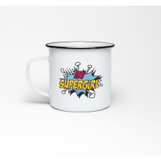Емальований кухоль «My supergirl» придбати в інтернет-магазині Супер Пуперс