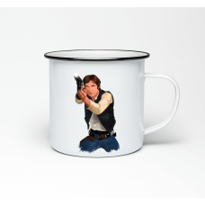 Эмалированная кружка «Han Solo» купить в интернет-магазине Супер Пуперс
