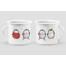 Эмалированная кружка «Penguins» купить в интернет-магазине Супер Пуперс