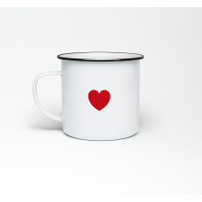 Эмалированная кружка «Heart» купить в интернет-магазине Супер Пуперс