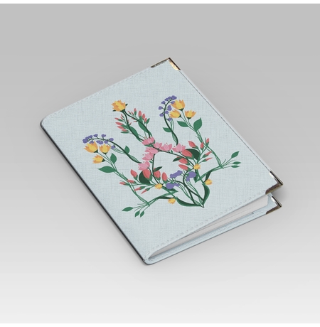 Обкладинка на паспорт «Квітучий тризуб»