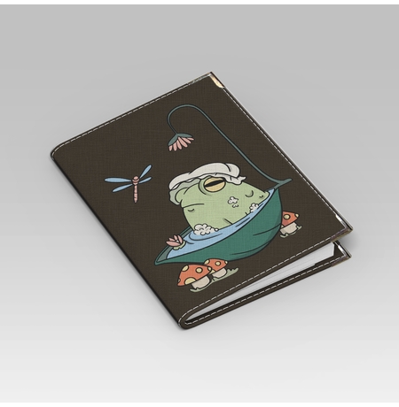 Обкладинка на паспорт «A frog in the bath»