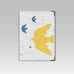 Обложка на паспорт «Yellow and blue birds»