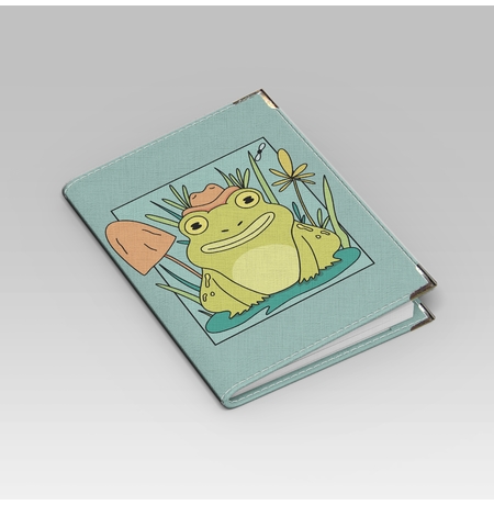 Обложка на паспорт «A creative frog»