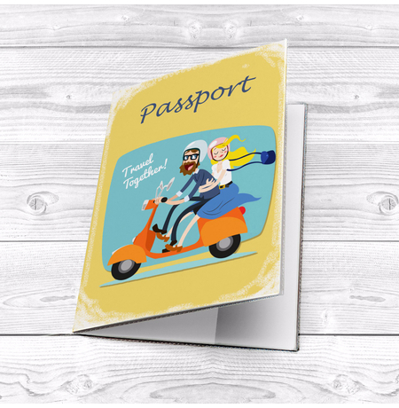 Обложка на паспорт «Travel together»