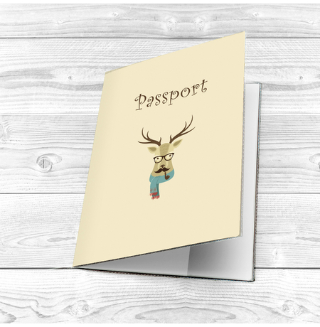 Обложка на паспорт «Животные-хипстеры»