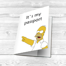 Обкладинка на паспорт "Angry Homer" придбати в інтернет-магазині Супер Пуперс