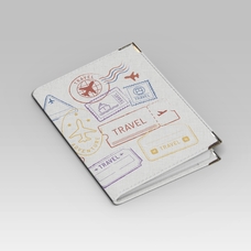 Обложка на паспорт «Stamps» купить в интернет-магазине Супер Пуперс