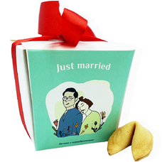 Печиво з передбаченнями «Любов не має статі», лазурний придбати в інтернет-магазині Супер Пуперс