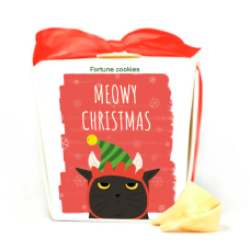 Печенье с предсказаниями «Meowy Christmas» купить в интернет-магазине Супер Пуперс