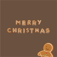 Листівка міні «Merry Christmas», імбирне печиво