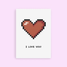 Открытка «I love you!» купить в интернет-магазине Супер Пуперс