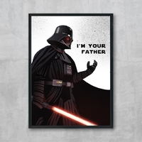 Постер» Darth Vader», ваш текст
