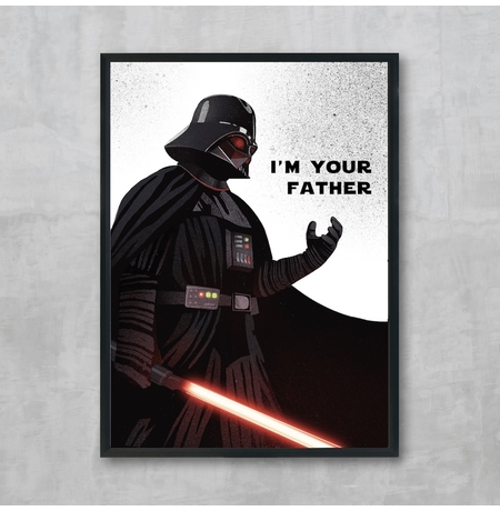 Постер» Darth Vader», ваш текст