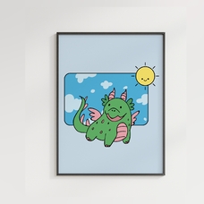 Постер «Динозавр под солнцем» купить в интернет-магазине Супер Пуперс