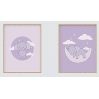 Набір із 2 постерів «Elephants»