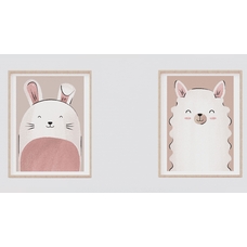Набір із 2 постерів «A llama and a rabbit» придбати в інтернет-магазині Супер Пуперс