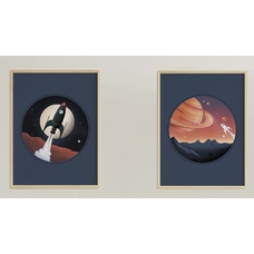 Набор из 2 постеров «Space» купить в интернет-магазине Супер Пуперс
