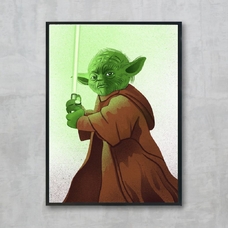 Постер «Yoda» без текста купить в интернет-магазине Супер Пуперс