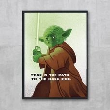 Постер «Yoda», ваш текст купить в интернет-магазине Супер Пуперс