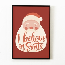 Постер «I believe in Santa» купить в интернет-магазине Супер Пуперс