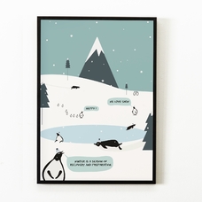 Постер «Penguins» купить в интернет-магазине Супер Пуперс