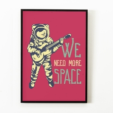 Постер «We need more space» купить в интернет-магазине Супер Пуперс