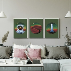 Набор из 3 постеров «Cosmos» купить в интернет-магазине Супер Пуперс