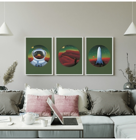 Набір із 3 постерів «Cosmos»