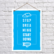 Постер «Хватит мечтать, делай!», винил - уценка