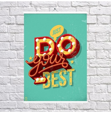Постер «Do your best» — уцінка