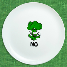 Тарілка "Ні - броколі!» придбати в інтернет-магазині Супер Пуперс