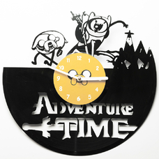 Виниловые часы «Adventure time» купить в интернет-магазине Супер Пуперс